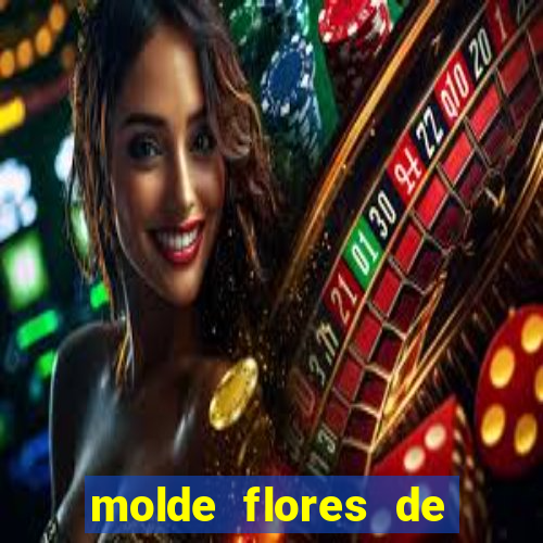 molde flores de papel para imprimir